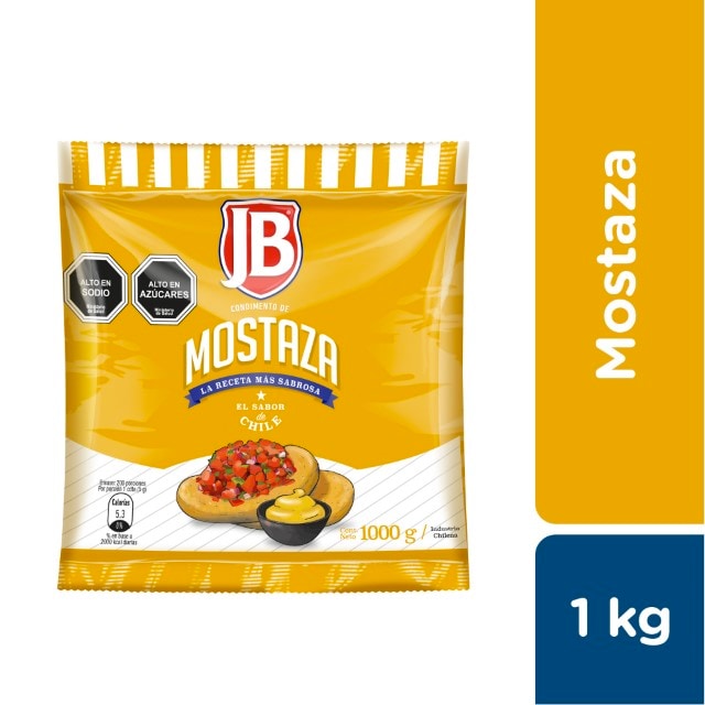 JB Mostaza 1 kg - Mostaza JB, el sabor de Chile!
